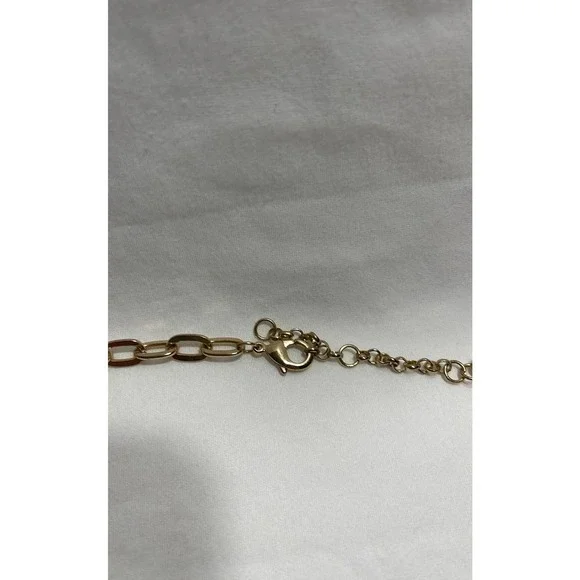 Necklace Rose Colored Faux Stone Costume Jewelry - Picture 3 of 5